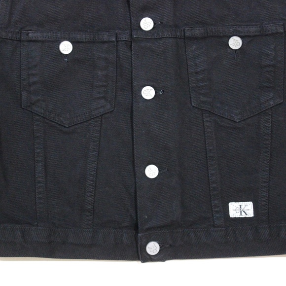 VTG Calvin Klein 90's Sleeveless Denim Jacket Vest - Picture 2 of 5